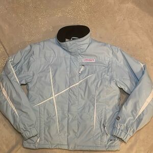 Spyder XT 10000 Snowboarding Light Blue Ski Jacket. Size 12